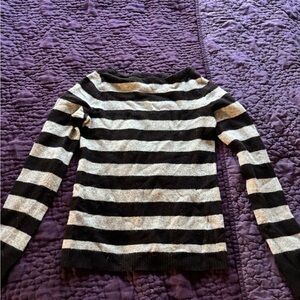 Striped Black and Grey Sweater